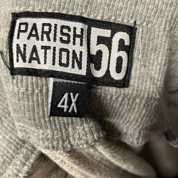 Parish Nation Men's 4X Grey Black Jogger Sweatpants Pockets‎ Loungewear Casual - Picture 13 of 16